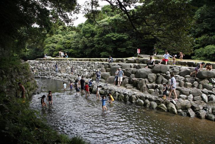 黒木渓谷の郡川砂防公園